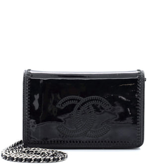 Chanel CC Wallet on Chain Stitched Patent
