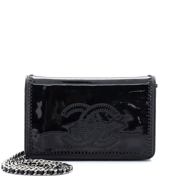 Chanel CC Wallet on Chain Stitched Patent