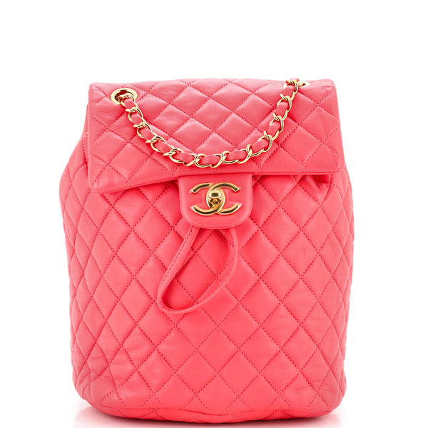 Chanel Urban Spirit Backpack Quilted Lambskin Small Pink