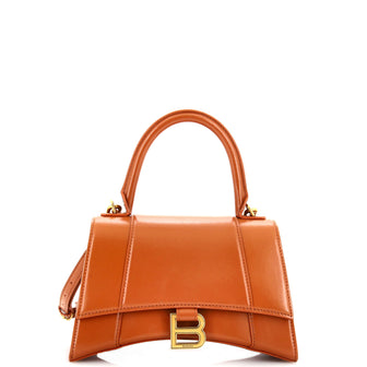 Balenciaga Hourglass Top Handle Bag Leather Small