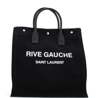 Saint Laurent Rive Gauche Shopper Tote Canvas Tall