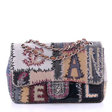 Chanel Classic Single Flap Bag Multicolor Patchwork Jumbo Blue 2333102