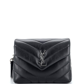 Saint Laurent Loulou Shoulder Bag Matelasse Chevron Leather Toy