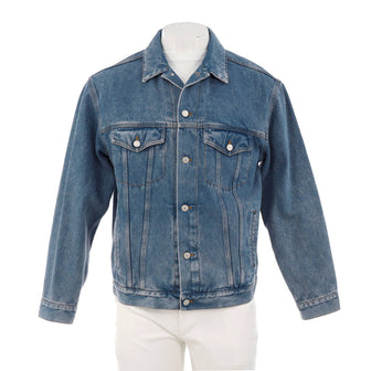 Gucci Button Up Jacket Embroidered Denim