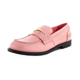 Miu Miu Women's Penny Coin Loafers Patent
