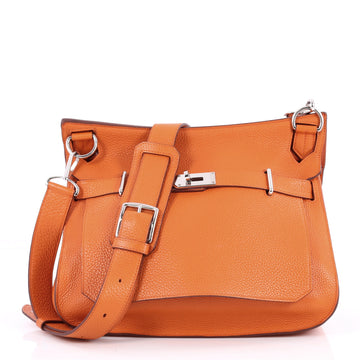 Hermes Jypsiere Handbag Clemence 34 Orange 2333507