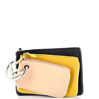 Fendi Triplette Pouch Set Calfskin