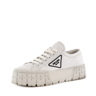 Prada Women's Double Wheel Platform Sneakers Nylon