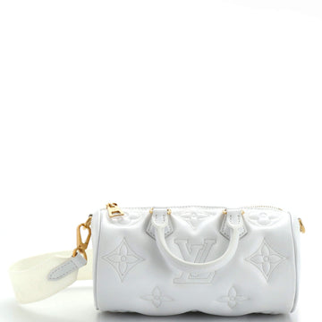 Louis Vuitton Papillon Handbag Bubblegram Leather BB