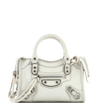 Balenciaga City Classic Metallic Edge Bag Leather Nano