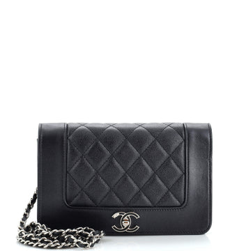 Chanel Mademoiselle Vintage Wallet on Chain Quilted Caviar
