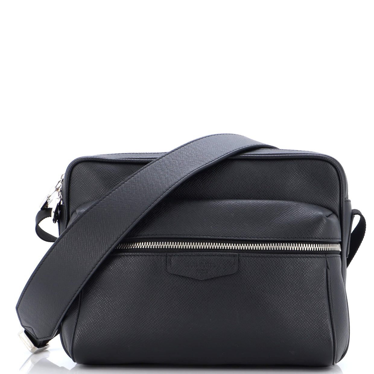 Louis Vuitton Outdoor Messenger Bag Taiga Leather PM Black 233431135