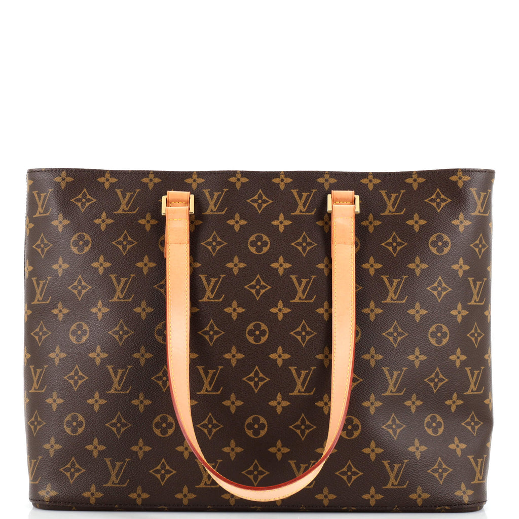 Louis+Vuitton+Luco+Tote+Brown+Leather for sale online