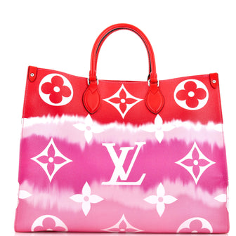 LV Louis Vuitton On the Go GM Size Limited Ed in Rouge Multicolor
