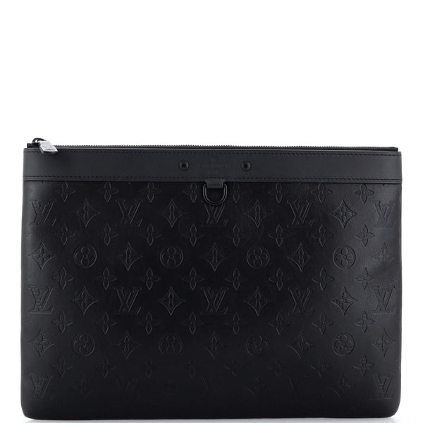 vuitton discovery pochette monogram shadow leather