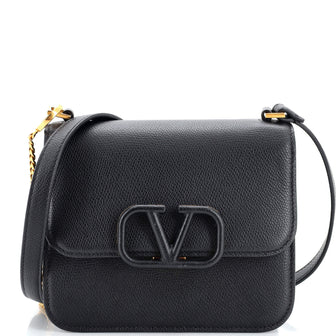 Valentino Garavani Small Vsling Top Handle Bag in Black