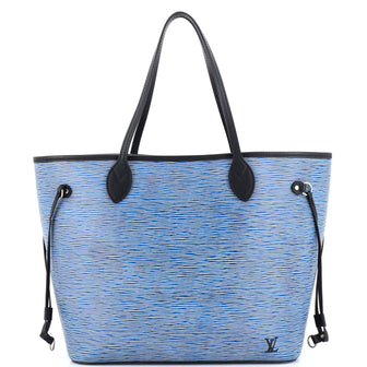Louis Vuitton Blue Epi Leather Neverfull MM Bag Louis Vuitton