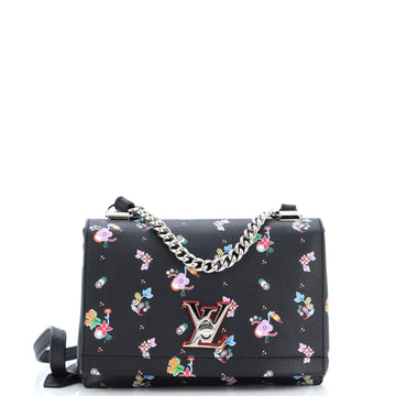 Louis Vuitton Lockme II Handbag Floral Printed Leather BB