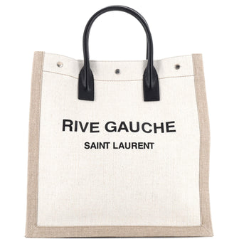 Saint Laurent Rive Gauche Shopper Tote Canvas Tall
