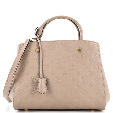 Louis Vuitton Montaigne Handbag Monogram Empreinte Leather MM