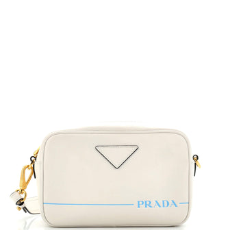 Prada Logo Camera Bag City Calf Medium