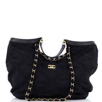 Chanel Lifestyle Shopping Bag Nylon with Grosgrain Maxi