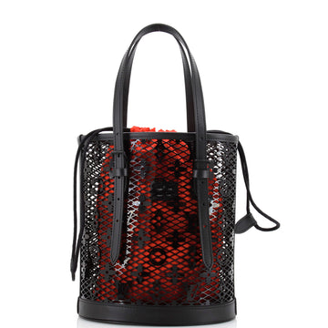 Louis Vuitton Bucket Bag Monogram Lace Leather PM