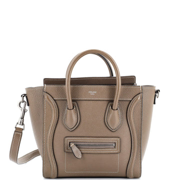 Celine Luggage Bag Grainy Leather Nano