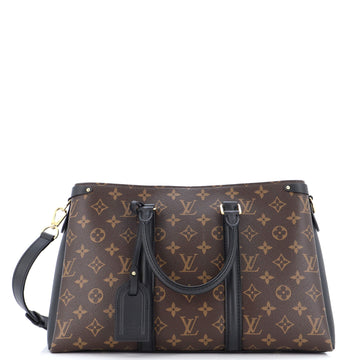 Louis Vuitton Soufflot Tote Monogram Canvas with Leather MM