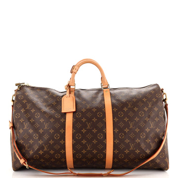 Louis Vuitton Keepall Bandouliere Bag Monogram Canvas 60