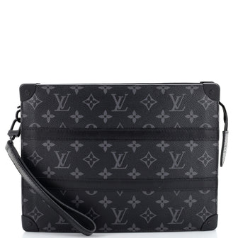 Louis Vuitton Monogram Eclipse Canvas Trunk Messenger Bag Louis