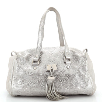 Louis Vuitton Comete Handbag Limited Edition Shimmer Monogram Embossed Leather