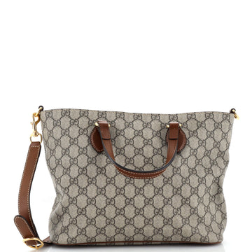 Gucci Convertible Soft Tote GG Coated Canvas Small