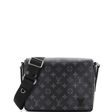 Louis Vuitton District Messenger Bag Monogram Eclipse Canvas PM