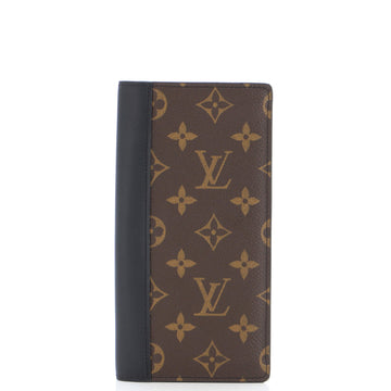 Louis Vuitton Brazza Wallet Macassar Monogram Canvas