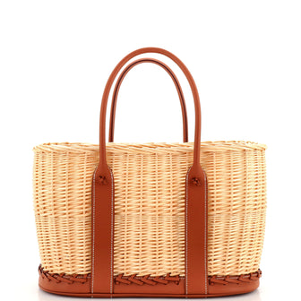 Hermes Picnic Garden Party Tote Wicker and Leather