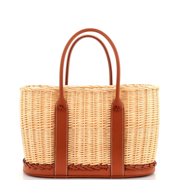 Hermes Picnic Garden Party Tote Wicker and Leather