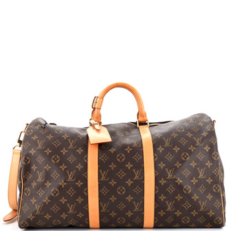 Louis Vuitton Keepall Bandouliere Bag Monogram Canvas 50 Brown 23343161