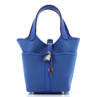 Hermes Cargo Picotin Lock Bag Canvas and Swift PM
