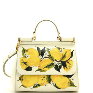 Dolce & Gabbana Miss Sicily Bag Printed Leather Medium