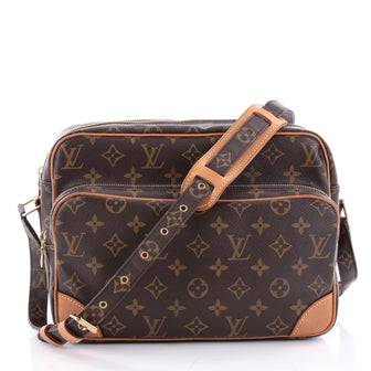 Louis Vuitton Nil Handbag Monogram Canvas 28 Brown 2334601