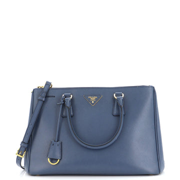 Prada Double Zip Lux Tote Saffiano Leather Medium