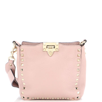 Valentino Garavani Rockstud Flip Lock Messenger Bag Leather Mini