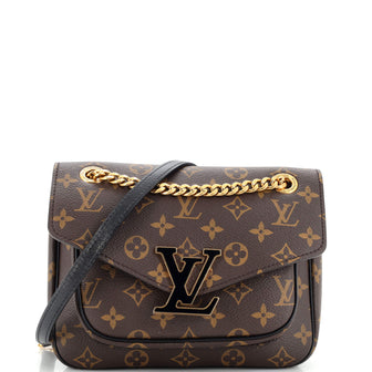Louis Vuitton Brown Monogram Coated Canvas Passy Gold Hardware