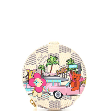 Louis Vuitton Round Coin Purse Limited Edition Vivienne Xmas Damier