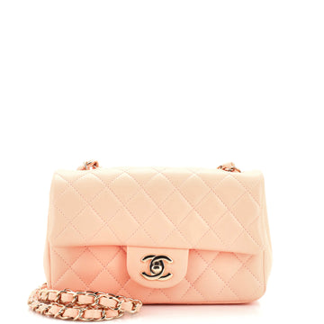 Chanel Classic Single Flap Bag Quilted Lambskin Mini
