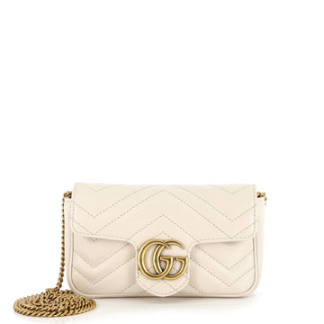 Gucci GG Marmont Flap Bag Matelasse Leather Super Mini