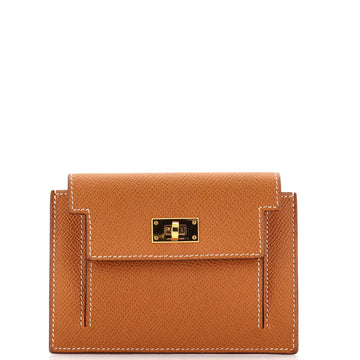 Hermes Kelly Pocket Compact Wallet Epsom