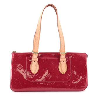 Louis Vuitton Rosewood Avenue Handbag Monogram Vernis Red