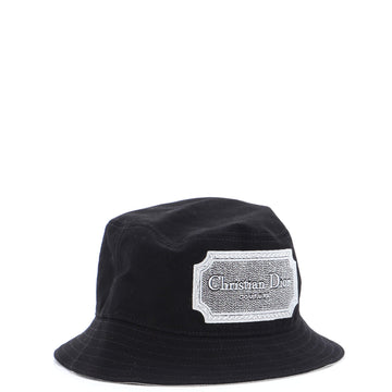 Christian Dior Christian Dior Couture Bucket Hat Embroidered Canvas